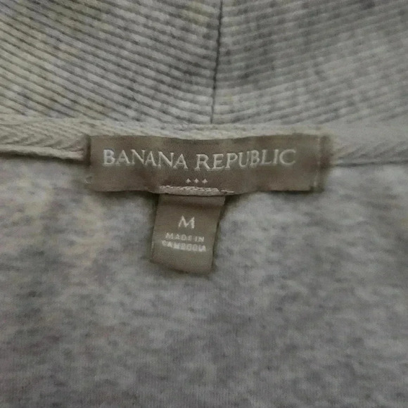 Banana Republic Factory Women Shawl Neck Button Sweater Heather Gray Size M - Picture 3 of 7